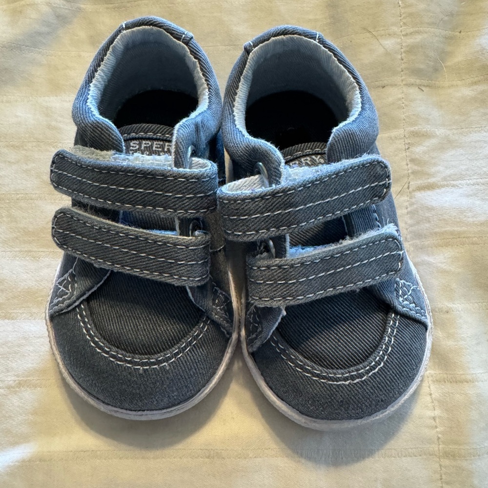 Sperry Top-Sider Halyard H&L Crib Shoes Toddler Boys Size 2 Med PB40893.